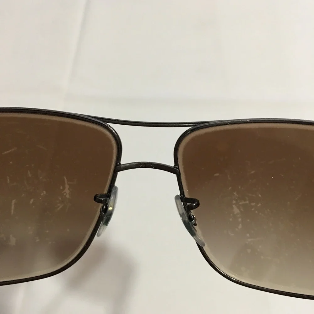 Ray-Ban RB3516 Polished Gunmetal Brown Sunglasses 004/13 Italy Frame Only